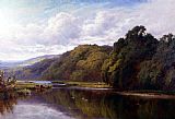 Famous Sleeping! Paintings - Sleeping Waters, The River Wey